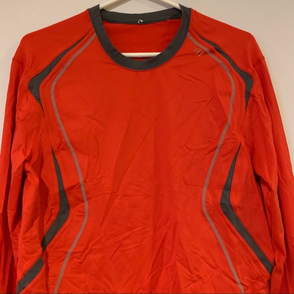 Lululemon Athletica Vent Mens Medium M Red Shirt Long Sleeve Athletic Gym - Picture 3 of 10